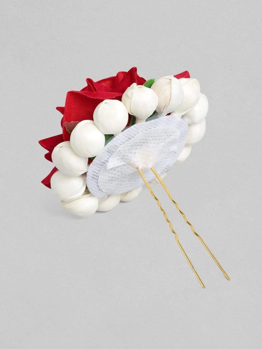 Rubans Faux Rose Festive Hair Pin