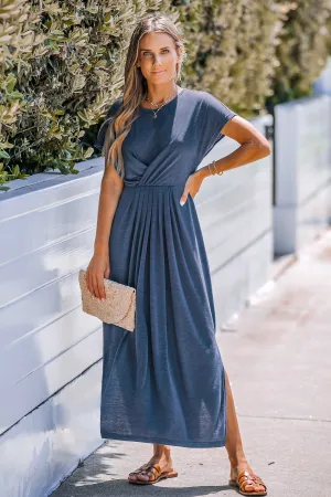 Ruched Wrapped Maxi Dress