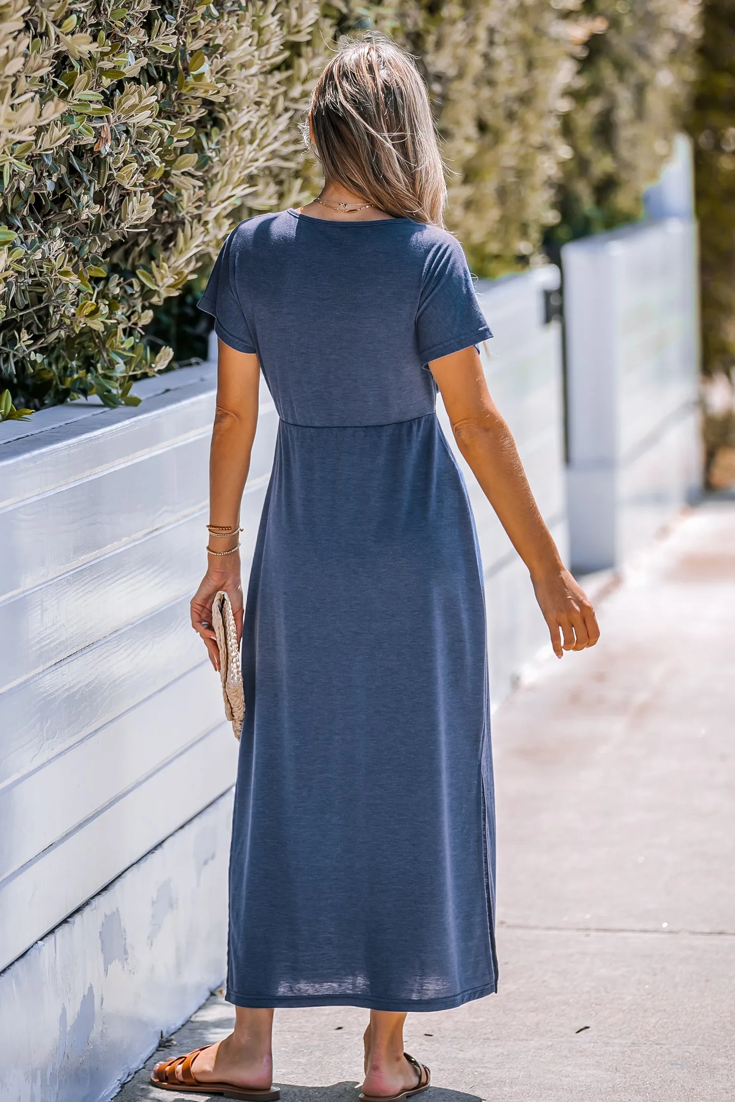 Ruched Wrapped Maxi Dress