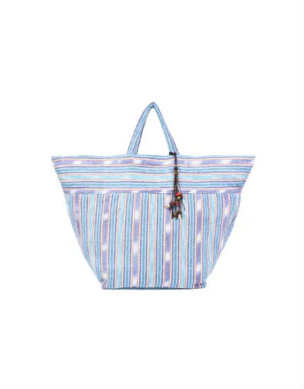 Samui Stripe Beach Bag in Blue