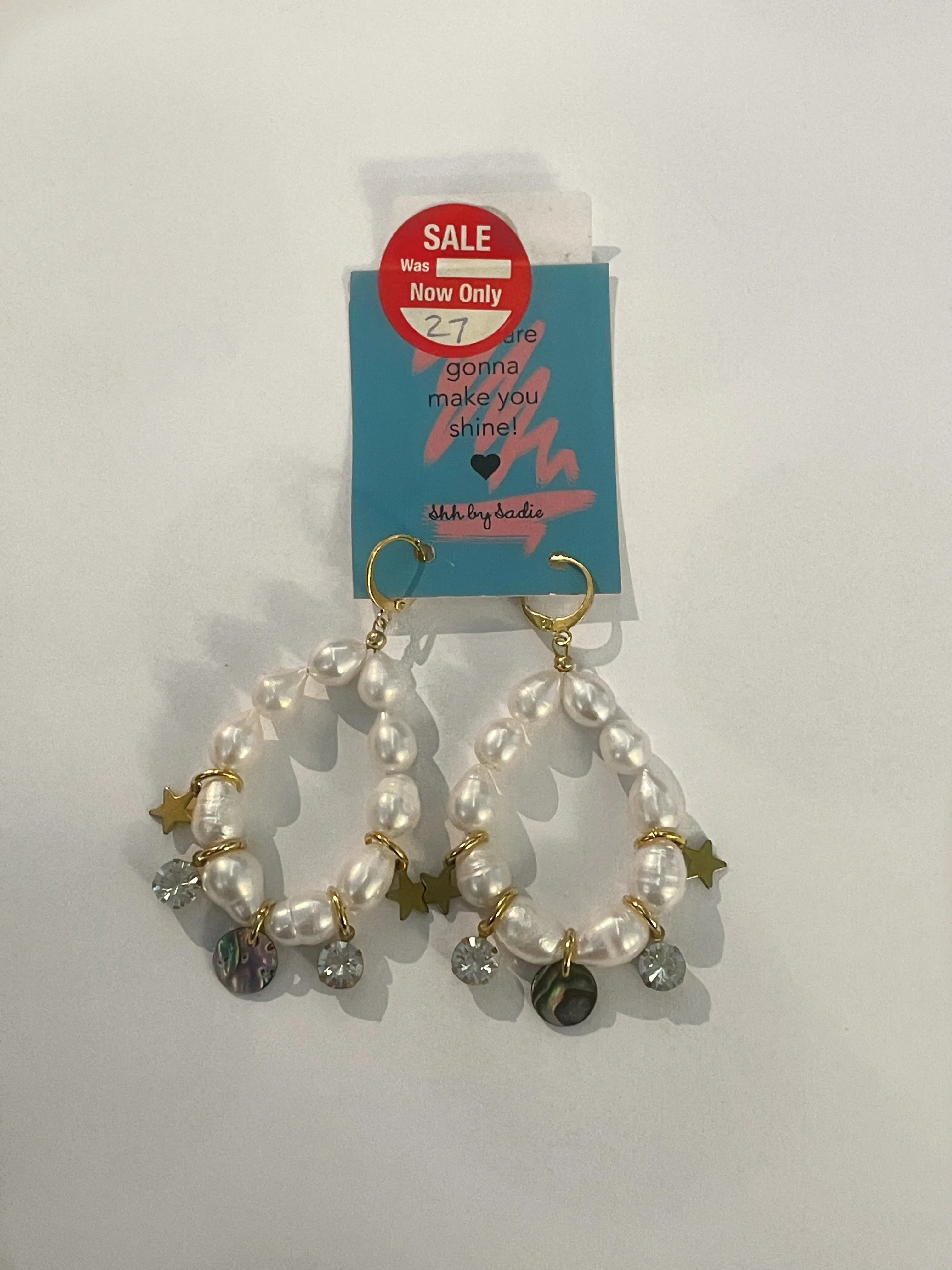Shh by Sadie Freshwater Pearl Earrings