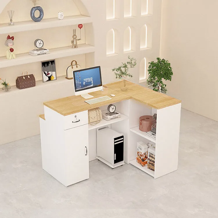 Simple Modern Cornerable Front Desk