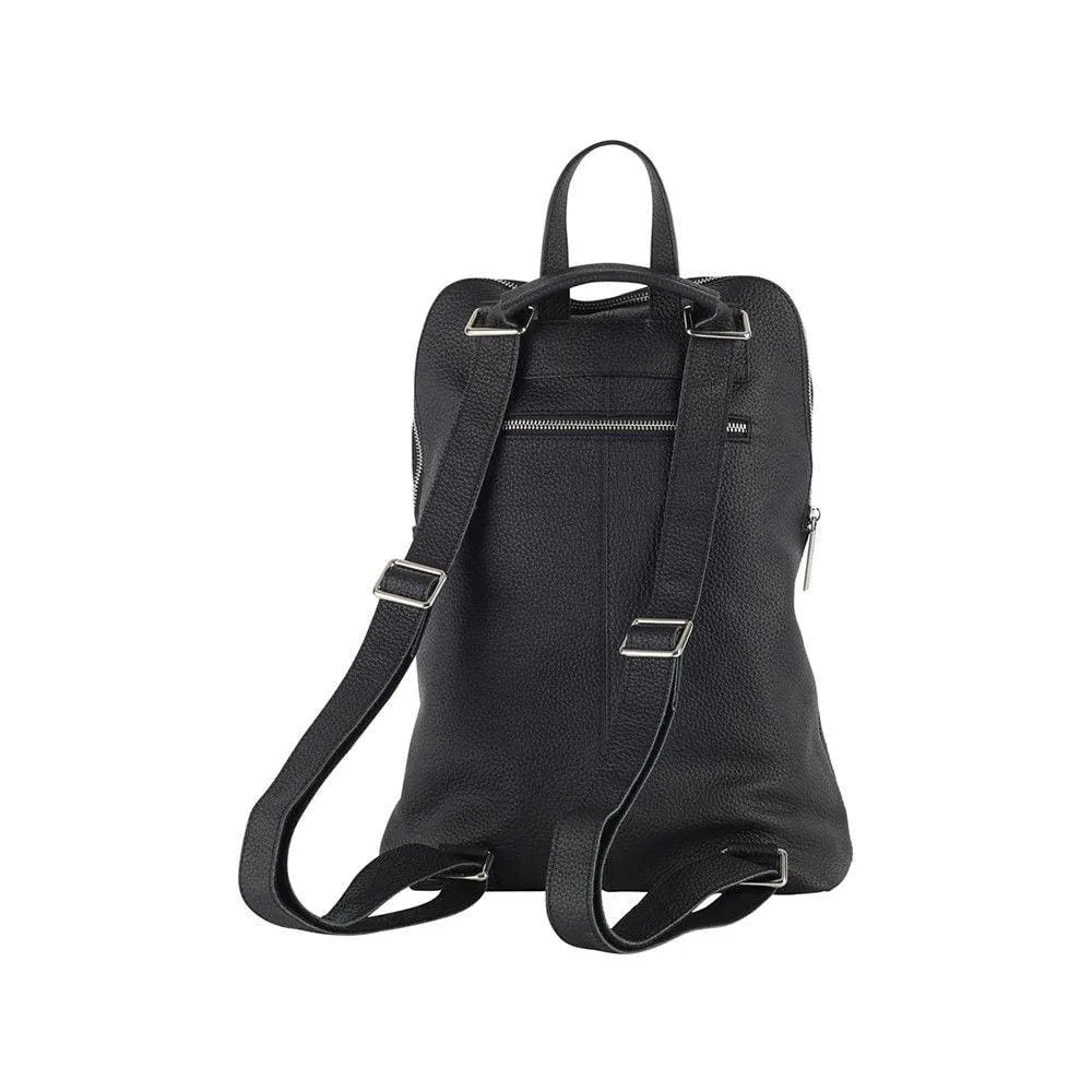Singing in The Rain Shoulder/Backpack Bag Black Nappa Leather by Mary and Marie