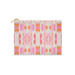 Small Flat Zip Pouch - Mitzy Pink - New!