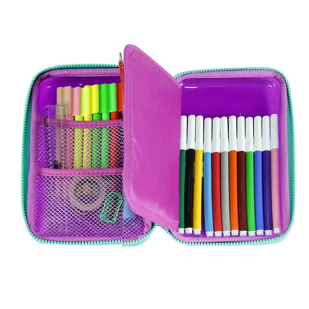 Smily PVC Pencil Case, Purple