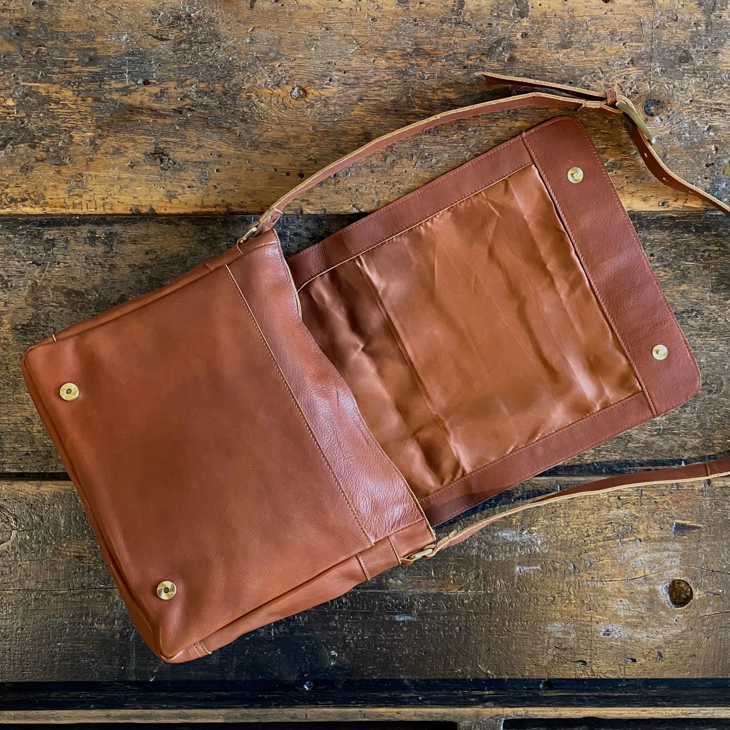 Soft Argentinian Leather Laptop Satchel