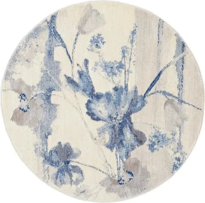 Somerset ST18 Ivory Blue Rug