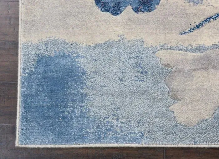 Somerset ST18 Ivory Blue Rug