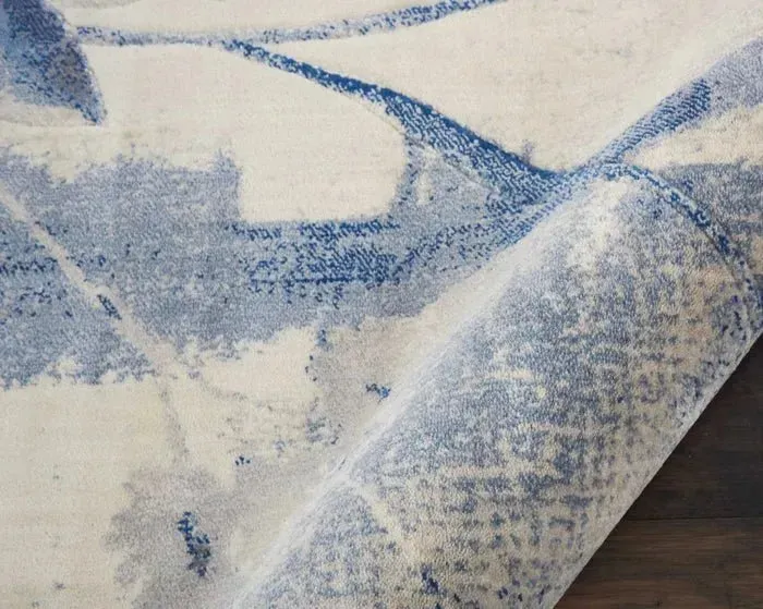 Somerset ST18 Ivory Blue Rug