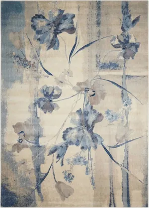 Somerset ST18 Ivory Blue Rug