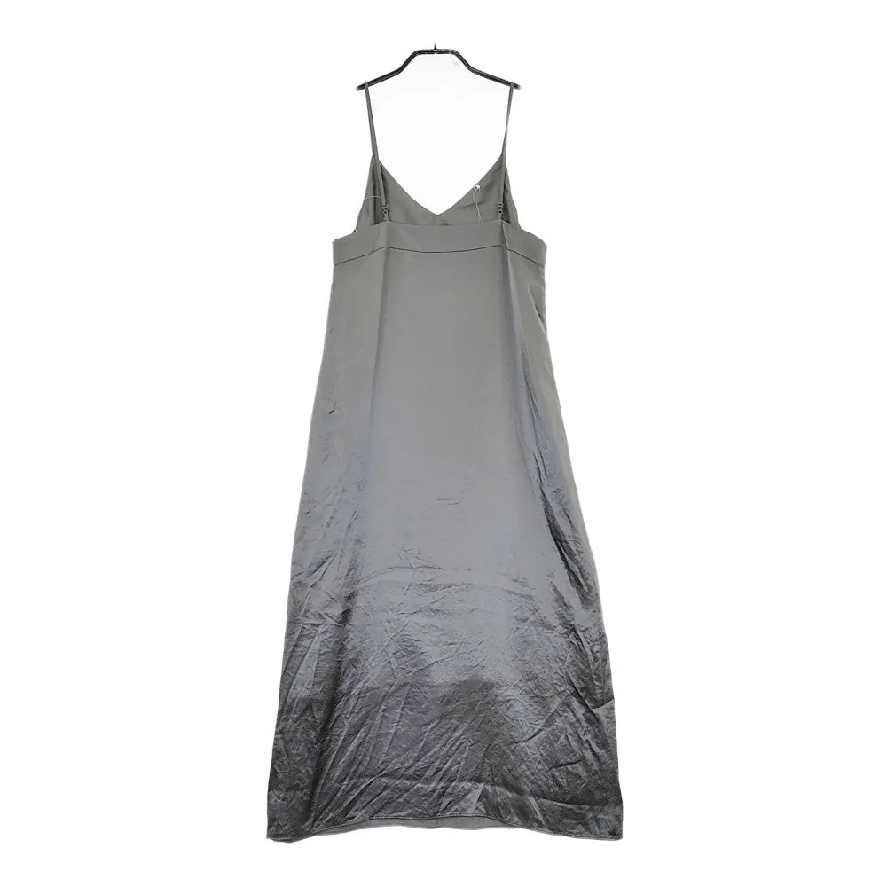 Spick and Span Noble サテンVネックキャミソールワンピース 定価23100円 24SS グレー レディース スピック＆スパン ノーブル【中古】4-1129S♪
