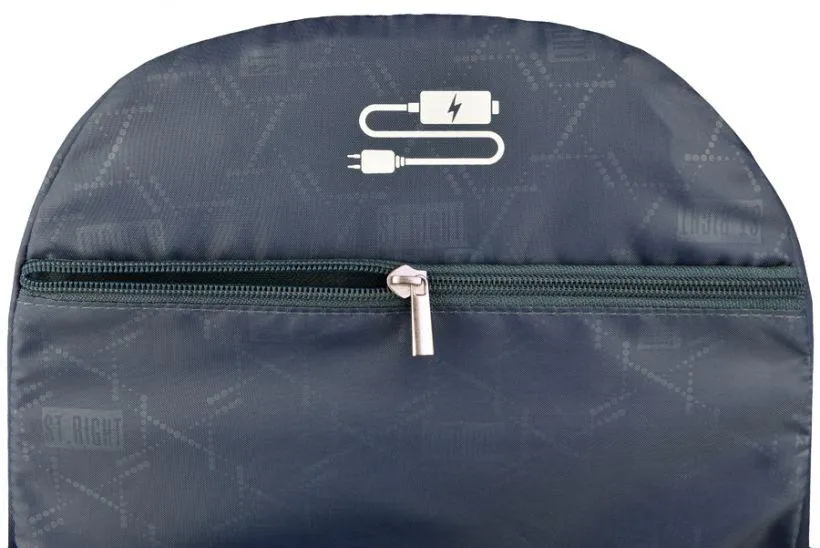 St.Right - Black - 4 Compartment Backpack