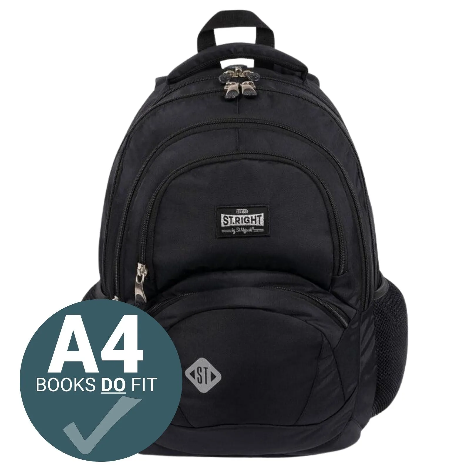 St.Right - Black - 4 Compartment Backpack