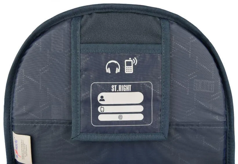 St.Right - Black - 4 Compartment Backpack