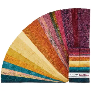Sunset Plumes Batiks Strips