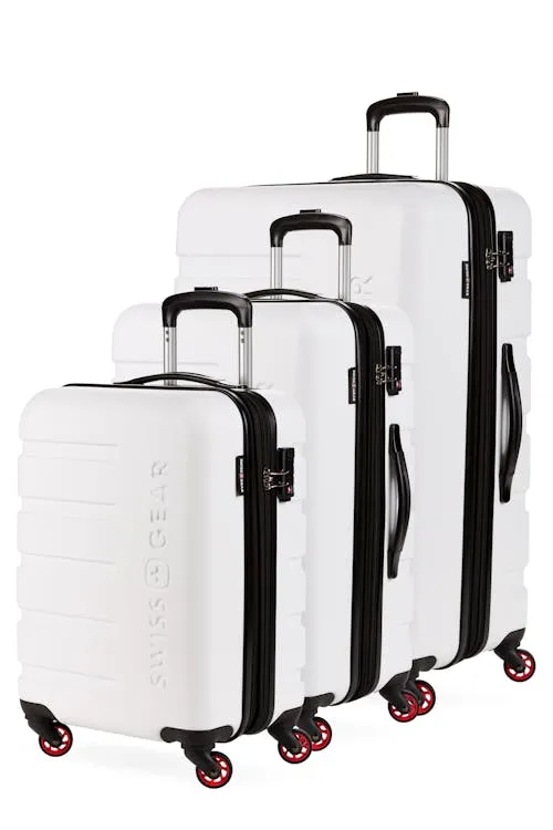 SwissGear 7366 Expandable 3 Piece Hardside Spinner Luggage Set