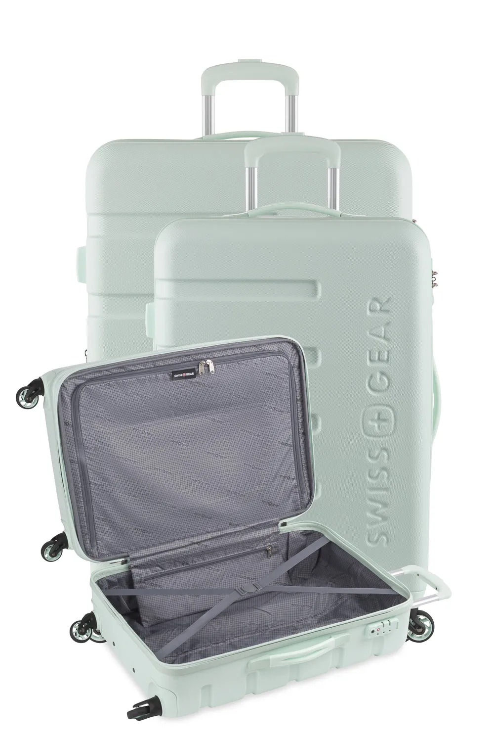 SwissGear 7366 Expandable 3 Piece Hardside Spinner Luggage Set