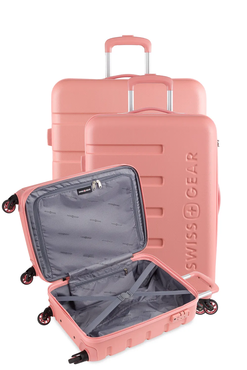 SwissGear 7366 Expandable 3 Piece Hardside Spinner Luggage Set