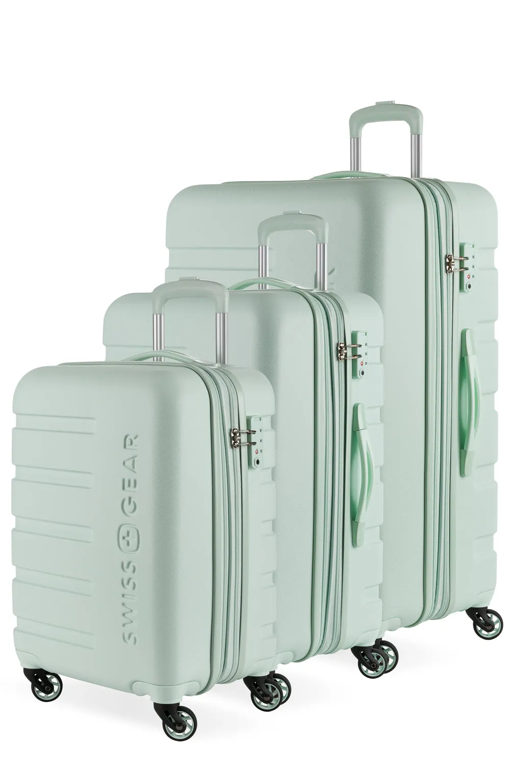 SwissGear 7366 Expandable 3 Piece Hardside Spinner Luggage Set