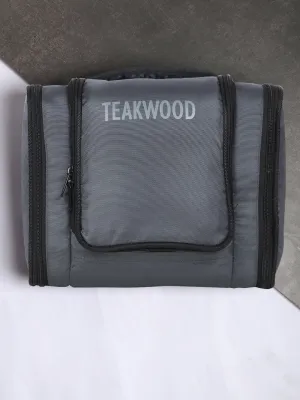 Teakwood Polyester Toiletry Kit Bag Grey - Clearance sale