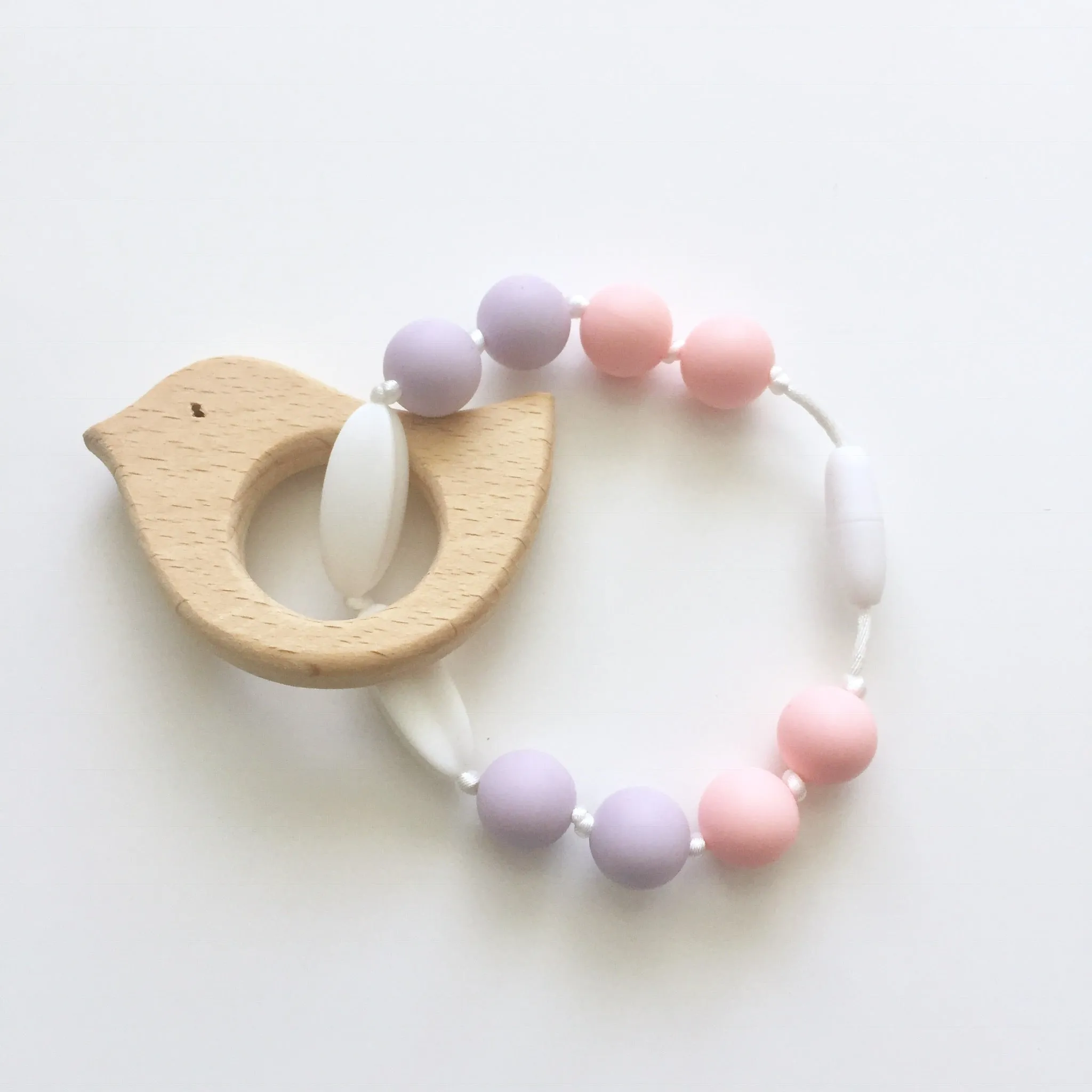 The Beech Teething Accessory | Mix and Match Colors/Pendants