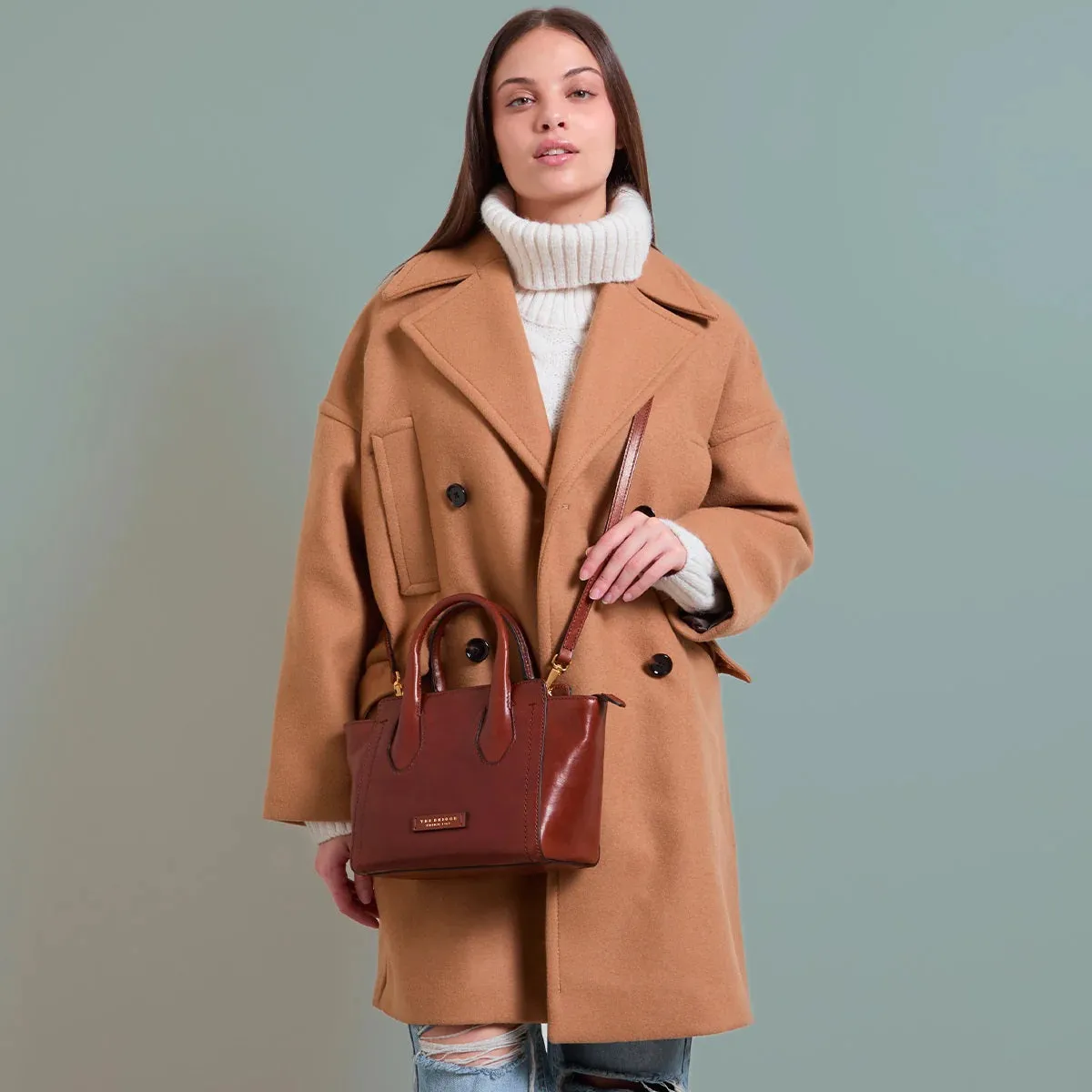 The Bridge Zip Topped  Leather Tote / Shoulder Bag - 04203401 - Fiona