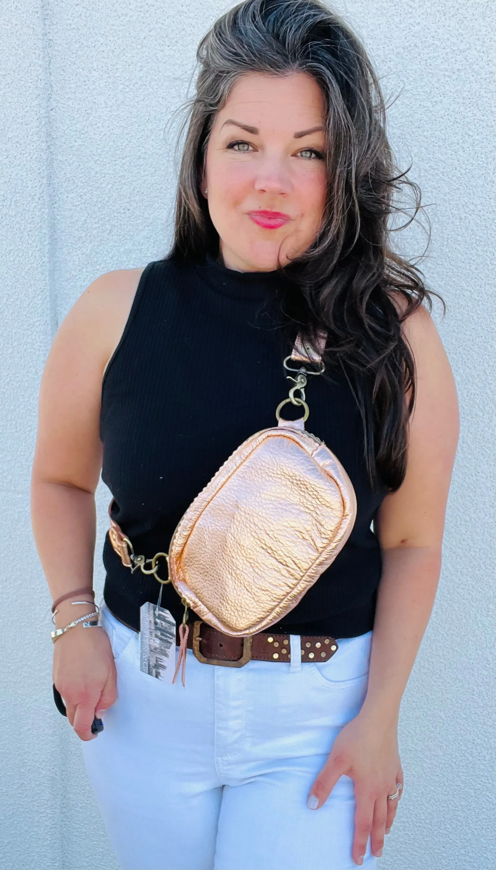 The Grace Bum Bag in Rose Gold