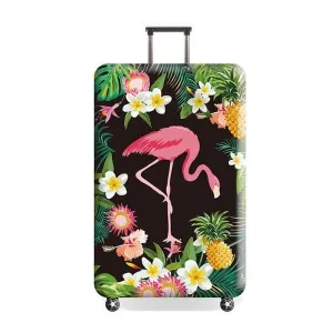 Tropical Flamingo | Premium Design | Luggage Suitcase Protective Cover