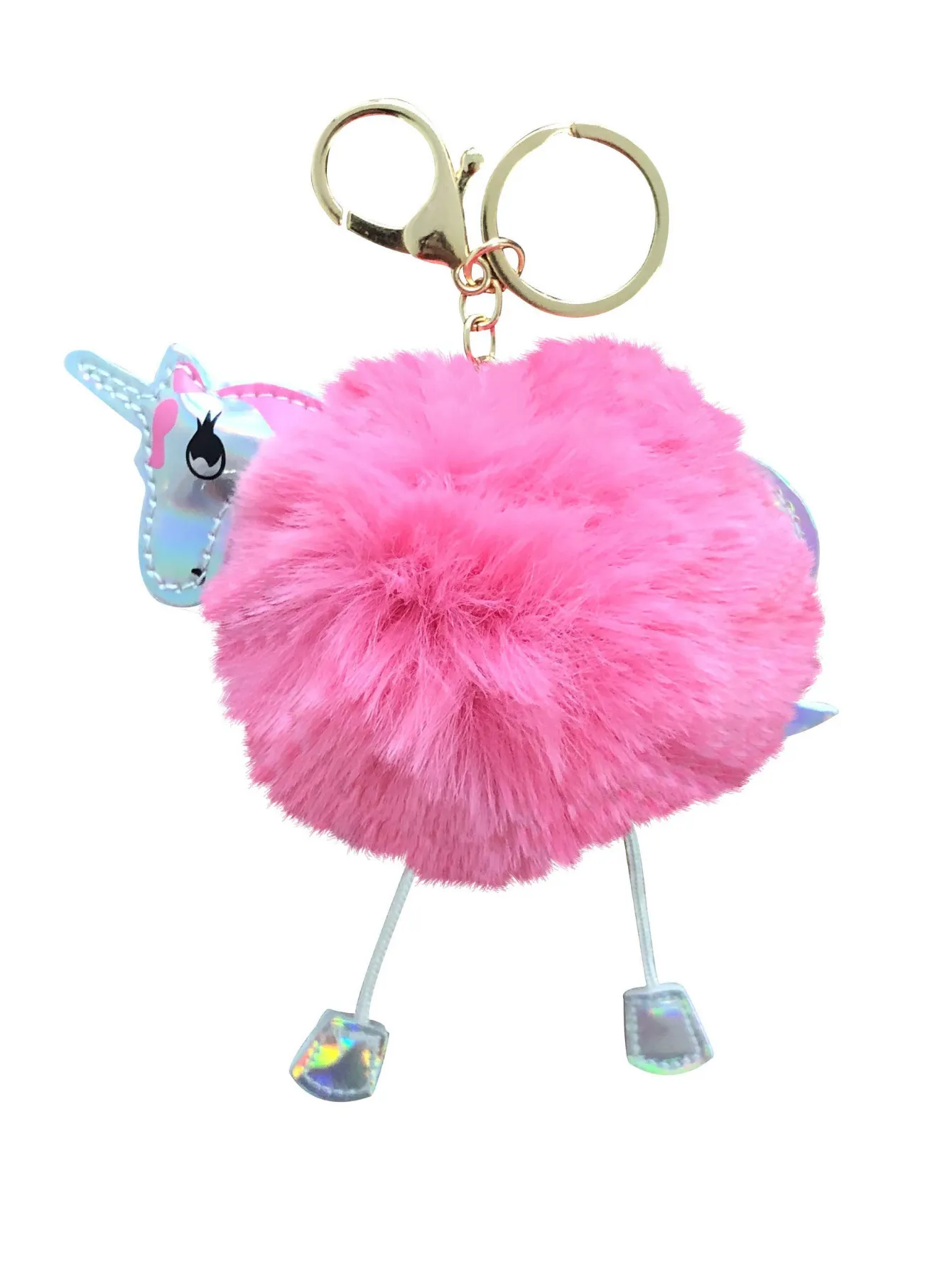 Unicorn Gifts for Girls - Unicorn Drawstring Backpack/Makeup Bag/Bracelet/Necklace/Hair Ties/Keychain/Sticker (White Rose 4)