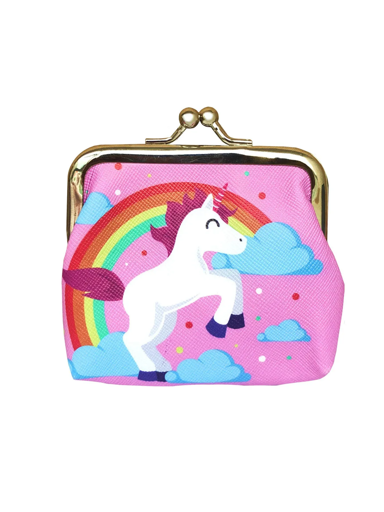 Unicorn Gifts for Girls - Unicorn Drawstring Backpack/Makeup Bag/Bracelet/Necklace/Hair Ties/Keychain/Sticker (White Star 2)