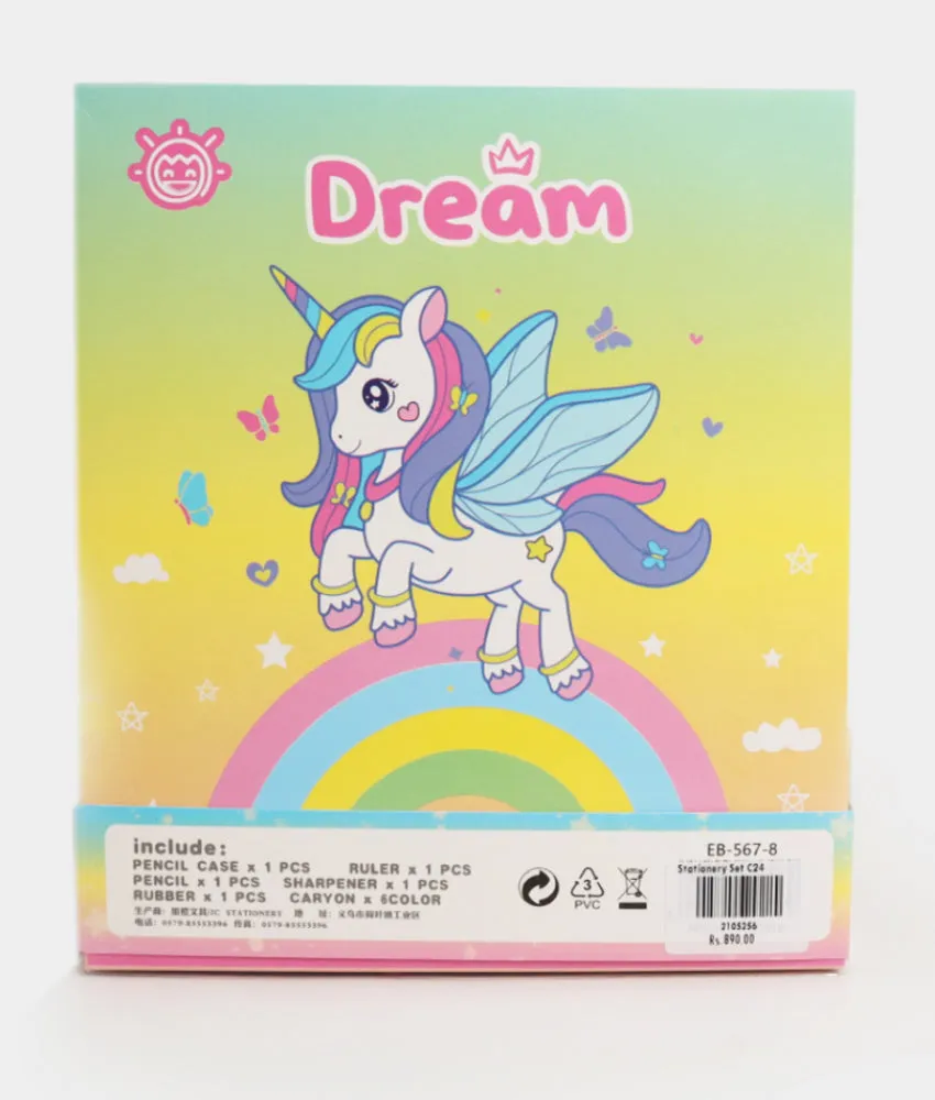 Unicorn Girls Stationery Set