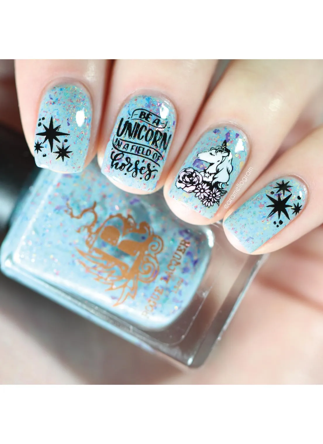 Unicorn Love  2 -  Uber Chic Stamping Plate