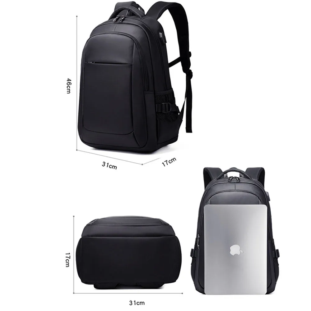 USB Laptop Backpack for Men Waterproof Large Capacity Travel Bag Commute Bag