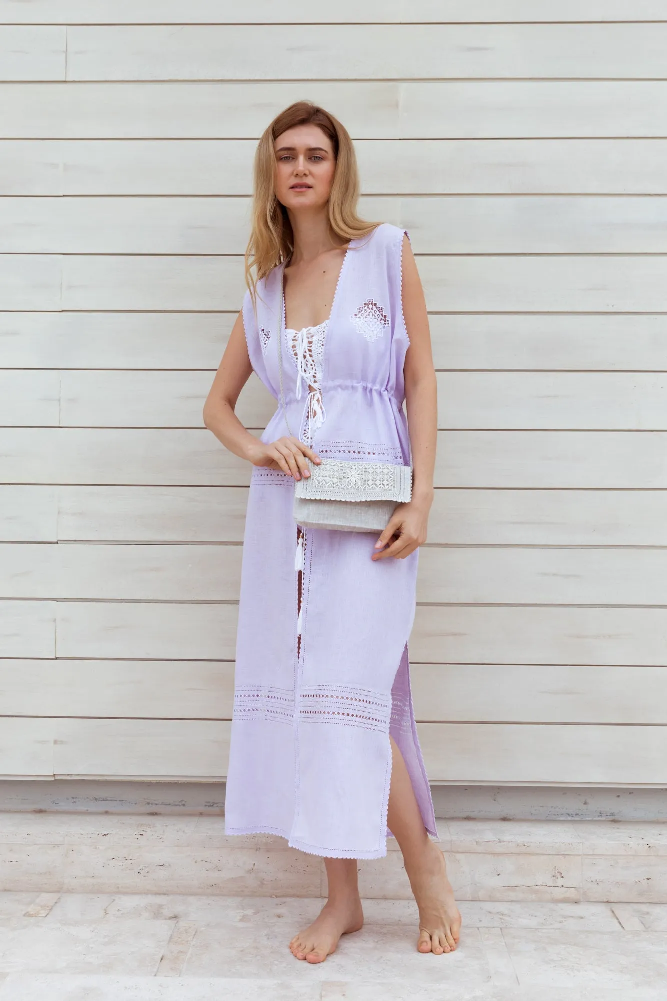 Varvara Mini Cross-body Bag in Dove Gray