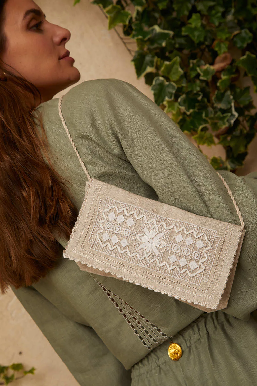 Varvara Mini Cross-body Bag in Dove Gray