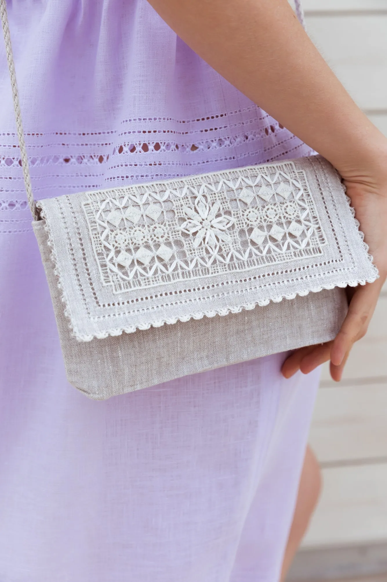 Varvara Mini Cross-body Bag in Dove Gray