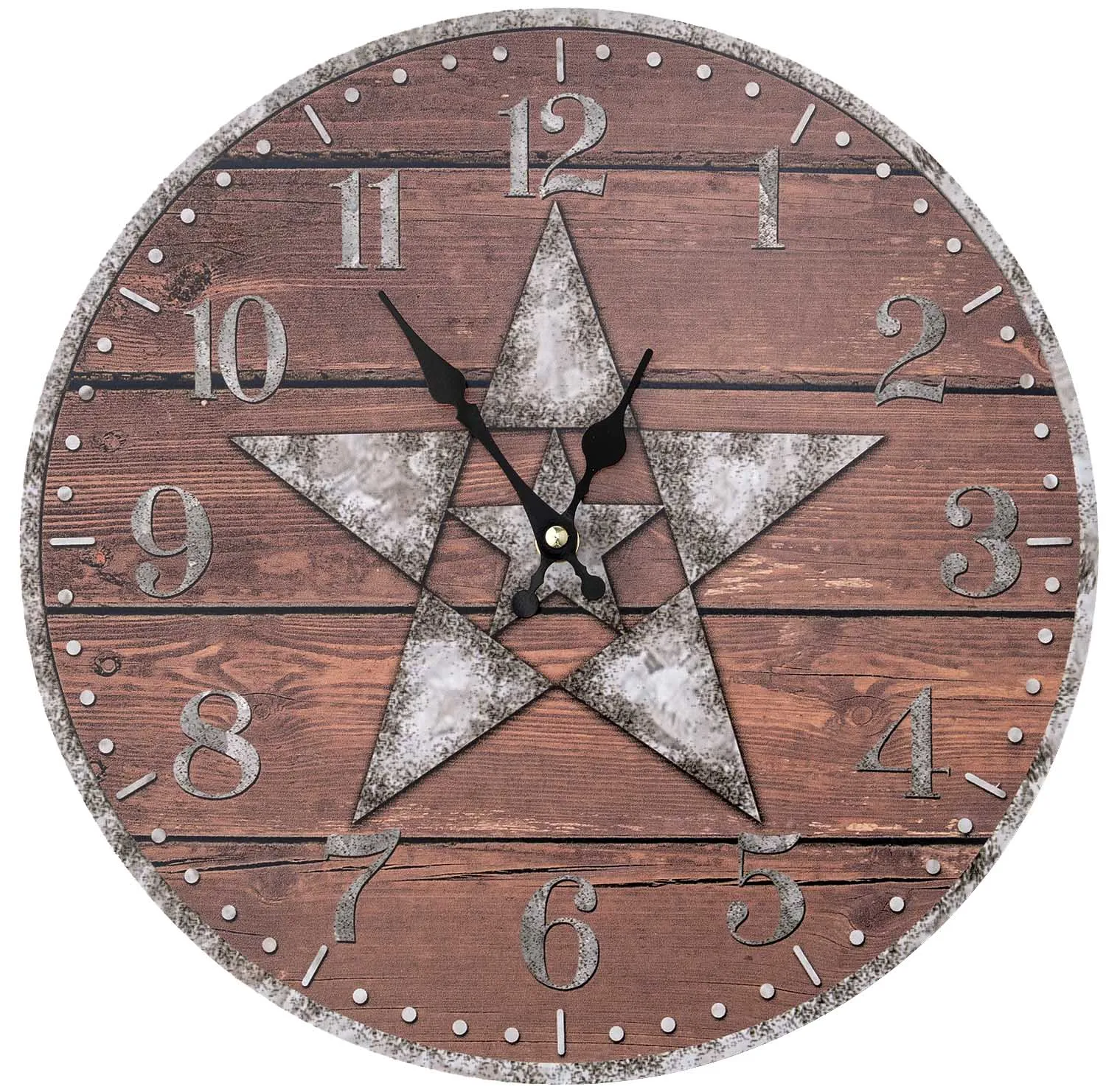 Western Chic Wall Clocks