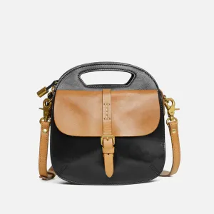 Womens Black Leather Crossbody Bag Side Bags For Women