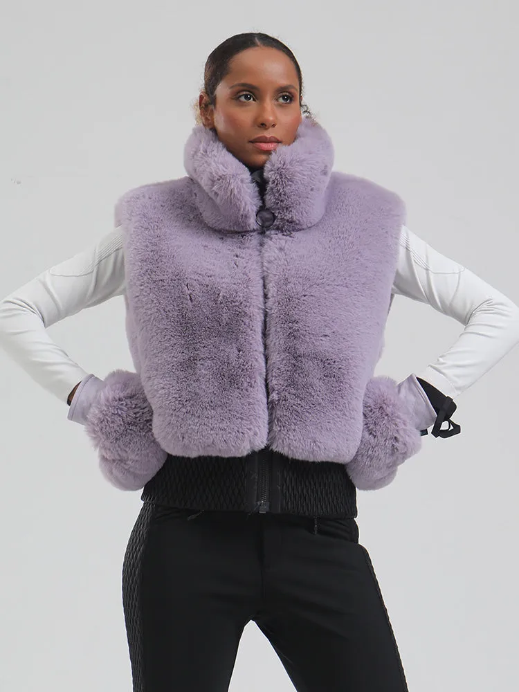 Women's Mountain Luxe High Pile Fleece Winter Fashion Ski Vest