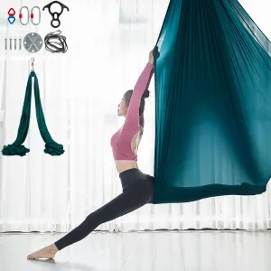 Yoga Swing Set 9.2 Ft. Antigravity Ceiling Hanging Yoga Sling