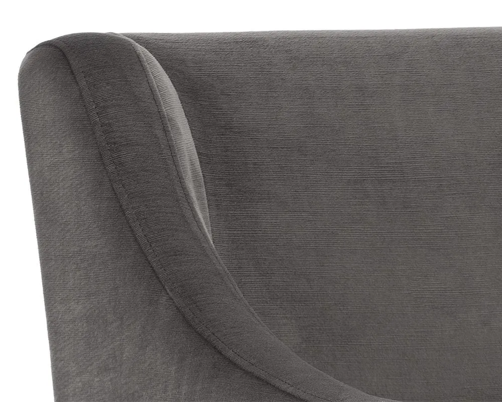 Zane Wheeled Lounge Chair, Pebble