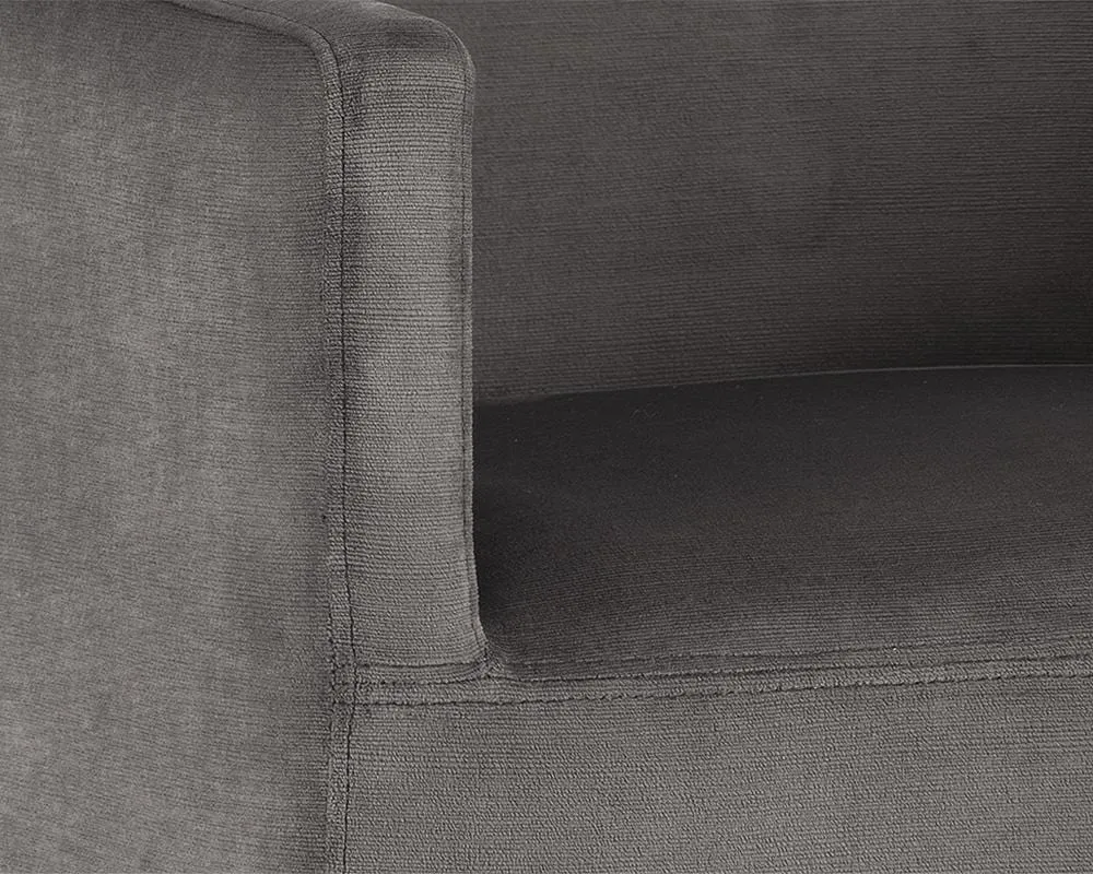 Zane Wheeled Lounge Chair, Pebble